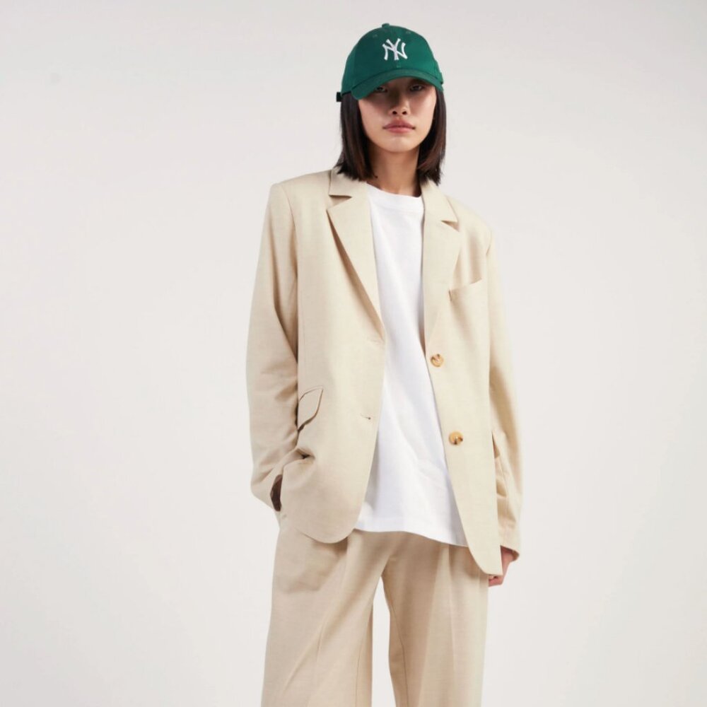 Suiting Blazer - Light Beige - OAK & FORT - NWT